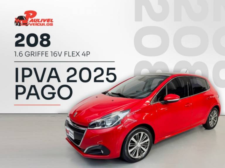 PEUGEOT - 208 - 2018/2018 - Vermelha - R$ 66.900,00