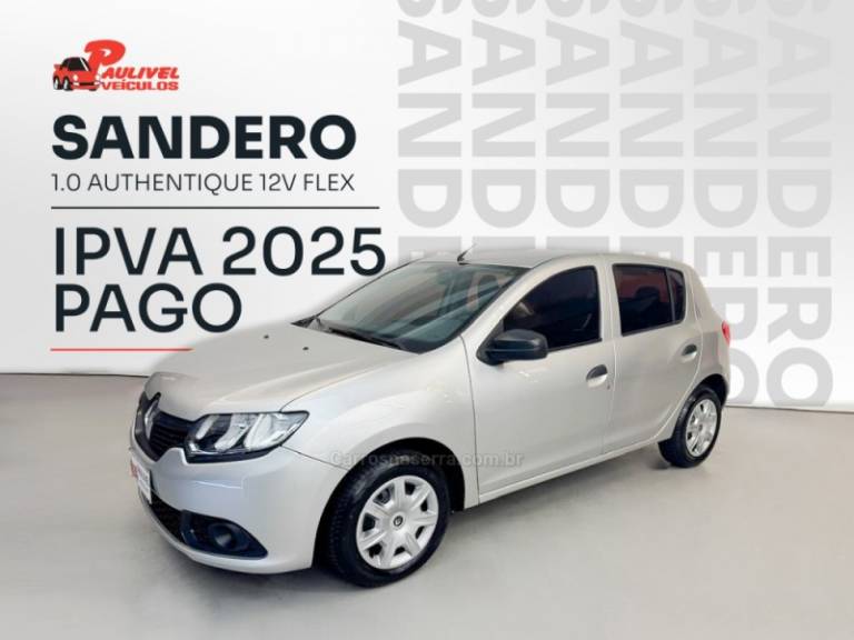 RENAULT - SANDERO - 2018/2018 - Prata - R$ 41.900,00